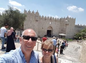 Veronique Gouwy et Jan De Weerd en Israël