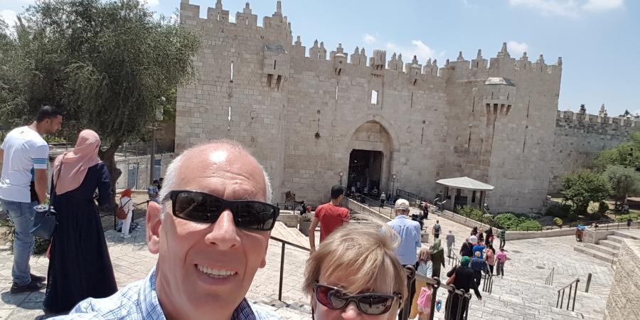 Veronique Gouwy et Jan De Weerd en Israël