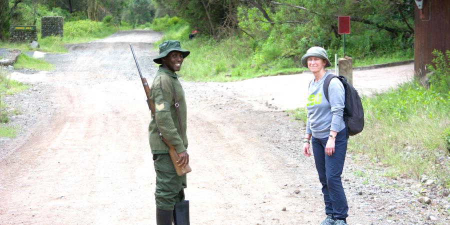 Véronique Gouwy en Tanzanie
